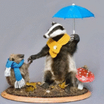 badger and hedgehog whimsy taxidermy folktail